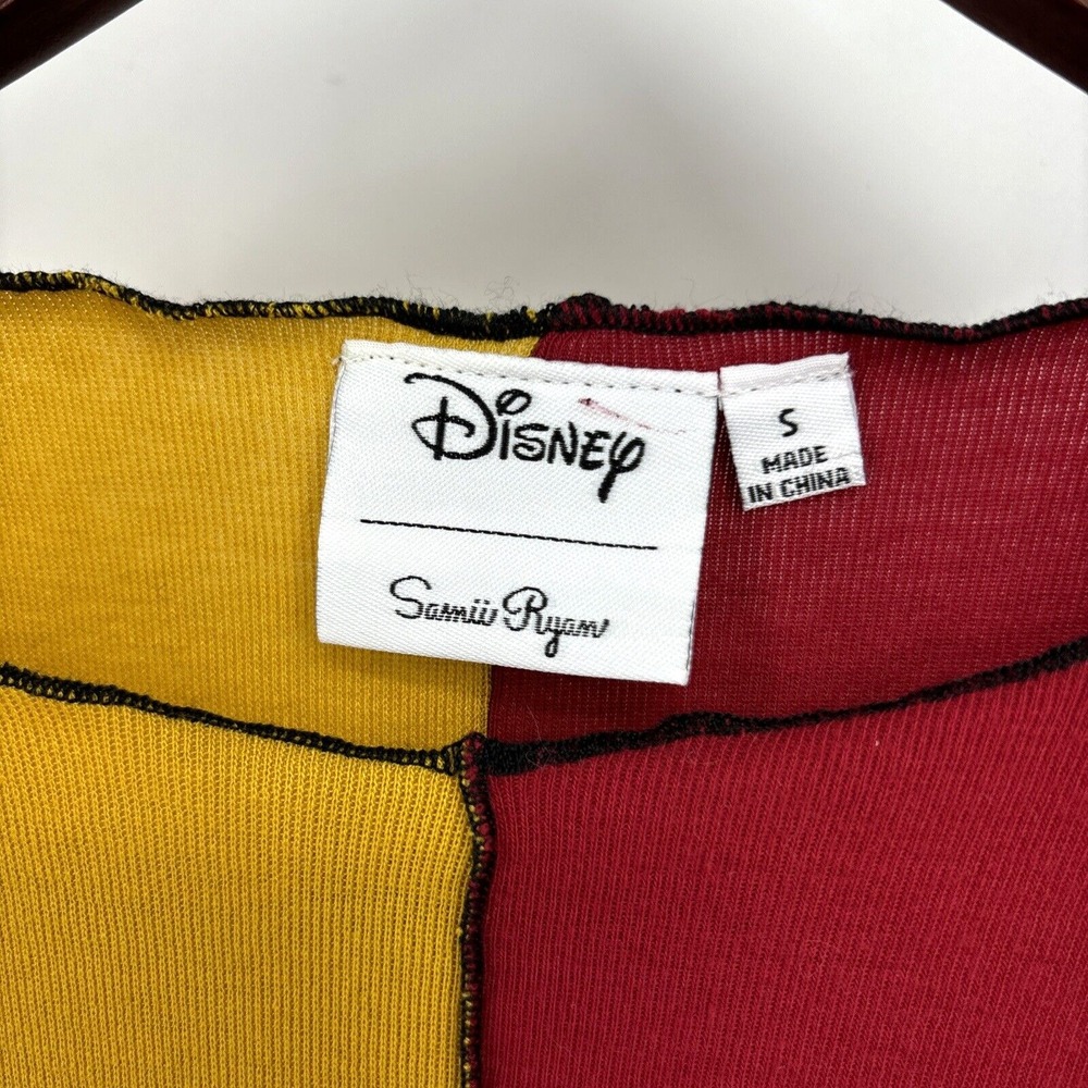 Samii Ryan Disney Mickey Mouse Colorblock Long Sleeve Top Sz Small Park Rare HTF - Picture 6 of 9
